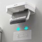 Toilet Kitchen Wall Bathroom ROLL PAPER HOLDER With Cover Shelf Mount Adhesive