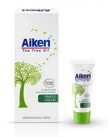 Aiken TEA TREE OIL Spot Away Pimple Cream  Acne Control 3 X 20 GM FREE SHIPPING