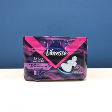 4 x 10 Pads LIBRESSE Maxi Night Secure  32cm Wings Long and Wide Fit-Heavy Flow