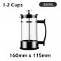 French Press Coffee Tea Maker 350ml Pressure Pot Hand-Made Filter Cup X 2 Pieces