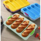 Food Grade Silicone 4Grid French Bread Mold Nonstick Bakeware Heat Resist X 2 Food Grade Silicone 4Grid French Bread Mold Nonstick Bakeware Heat Resist X 2