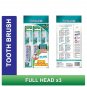 4 SET (3pc per pack) SYSTEMA Original Toothbrush Full Head Super Value Pack