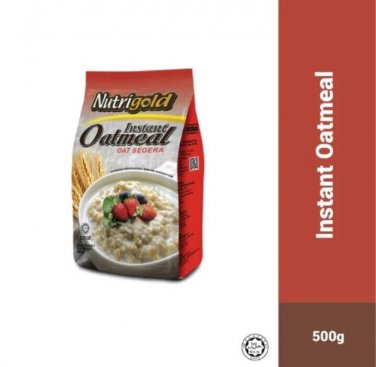 4 Pkgs x 500G Nutrigold Nutritious Oatmeal Cereal Natural Cholesterol Free