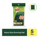 5 Set (Pack of 5) Scotch-Brite Heavy Duty Scour Pads For Daily Clean Wash Jobs