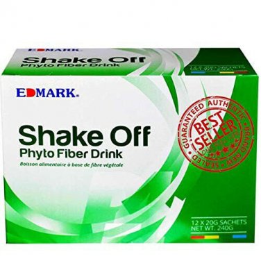 Edmark Shake Off Phyto Fiber Drink Pandan Colon Cleanser  5 Box X 12 Satchet