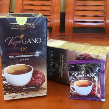 16 Packs X 15 Satchets Gano Excel Ganoderma Cafe 3 in 1 Coffee  HALAL Coffee