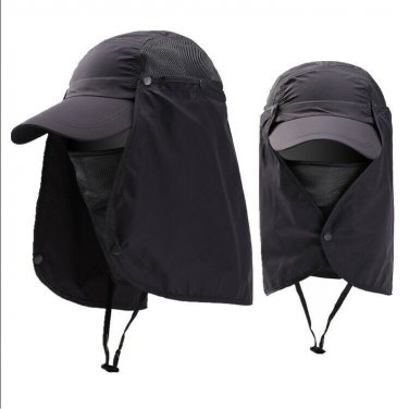 Visor Cap Hats Face Neck Outdoor Summer Fishing Cover Sunscreen UV Protection