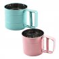 3 Pcs Hand Held One Press Stainless Steel Flour Sieve Filter