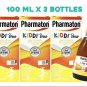 3 X 100ML PHARMATON KIDDI CL SYRUP MultiVitamin with Lysine and Calcium