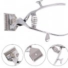 2 X Metal Barber Hand Held  Hair Vintage Hand Clippers Cutters Manual