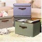 Large Storage Basket Rectangular Fabric Collapsible Bin Box 3-Pack 2025