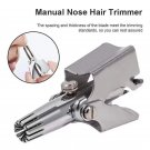 2 X Stainless Steel Manual Nose Shaving Hair Removal Clipper Trimmer Cutter Set