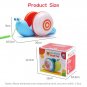 2 units Snail Pull Along Toys String Crawl Cartoon Baby Toddler Early Education