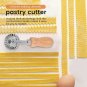 2 pcs Wood Handled Pie Dough Pastry Edger Italy Ravioli Cutter Crimper Wheel