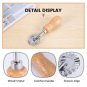 2 pcs Wood Handled Pie Dough Pastry Edger Italy Ravioli Cutter Crimper Wheel