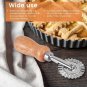 2 pcs Wood Handled Pie Dough Pastry Edger Italy Ravioli Cutter Crimper Wheel