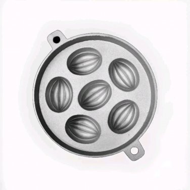 3 pc Aluminium Cast Cornbread Christmas Gift Banh Bong Lan Kue Bahulu Mold Pan
