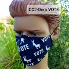 Unique Democratic Vote Masks - Size XL, NO  HEPA Filter
