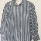 NEW Womens Mimi Maternity Shirt Blue White Size Large