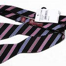 Munsingwear Penguin Silk Bow Tie Self Tie Multi-color Stripe Men's