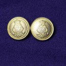 Two Mens Lord Provost Blazer Buttons Brass Shank