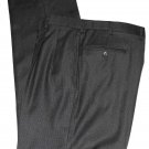Men's Jos. A. Bank Dress Pants Wool Flannel Gray Check Pleated Size 38 X 32