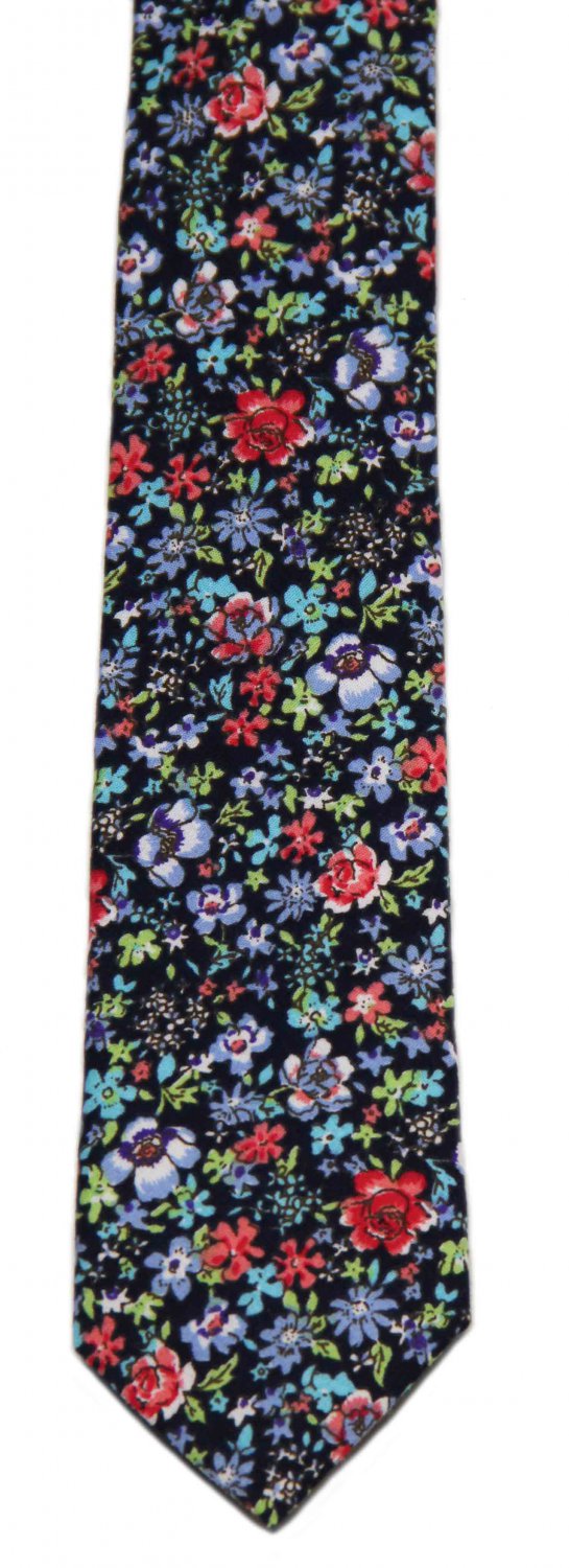 Men's Cedar Wood State Floral Cotton Tie Slim