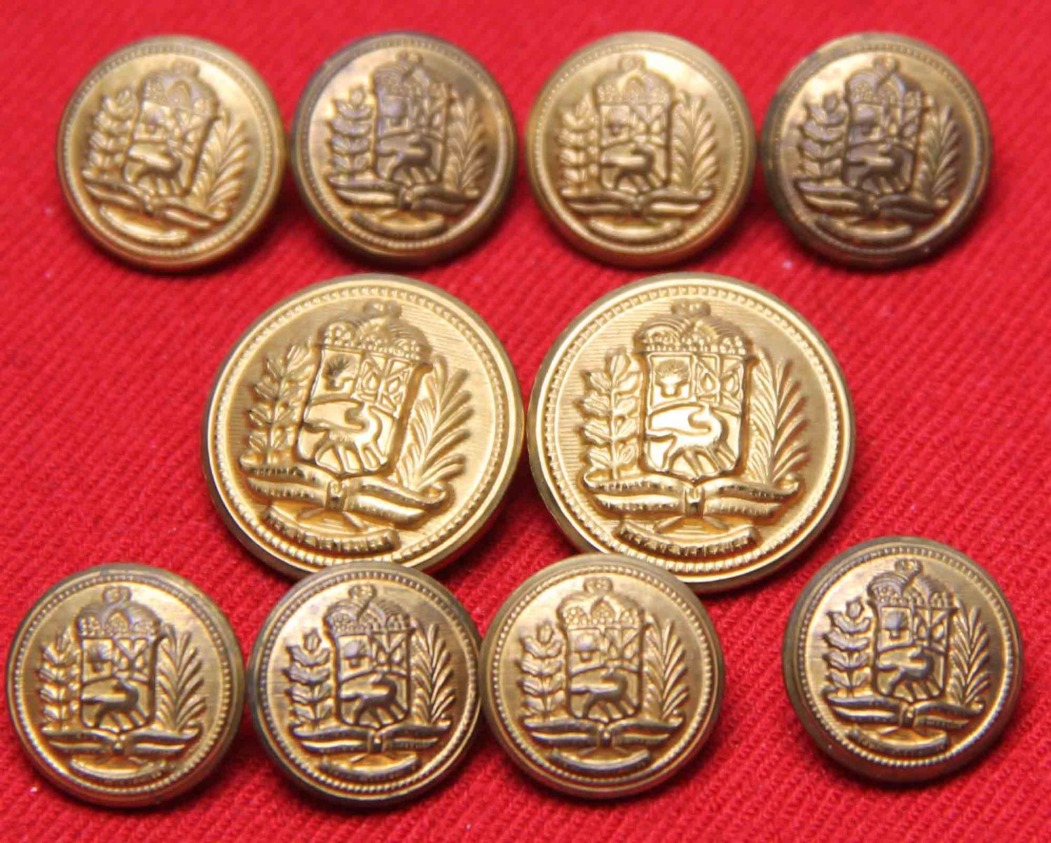 Men's Hardwick Vintage Blazer Buttons Set Antique Brass 1970s