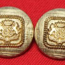 Two Mens Vintage J.G. Hook Blazer Buttons Set Crown Griffins 1980s Gold Two Mens Vintage J.G. Hook Blazer Buttons Set Crown Griffins 1980s Gold
