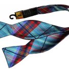 Countess Mara Bow Tie Teal Red Plaid Men's
