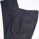 Men's Brooks Brothers Dress Pants Gray Pinstripe Pleated Size 34 X 29