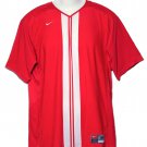 Nike Dri-Fit Athletic Shirt Red White V-Neck Men's Size M