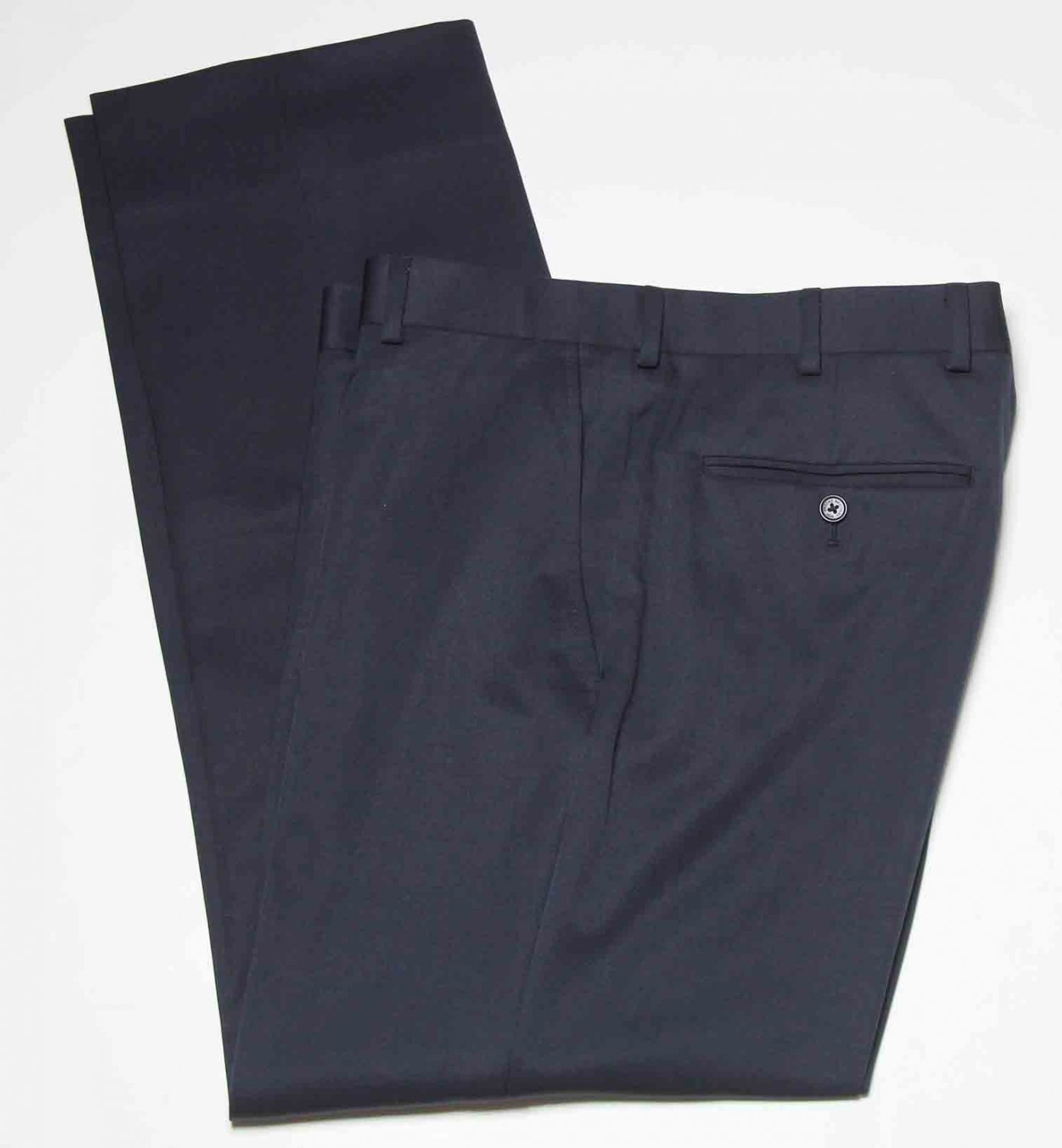 Men's Brooks Brothers Dress Pants Flat Front Black Size 35 X 30