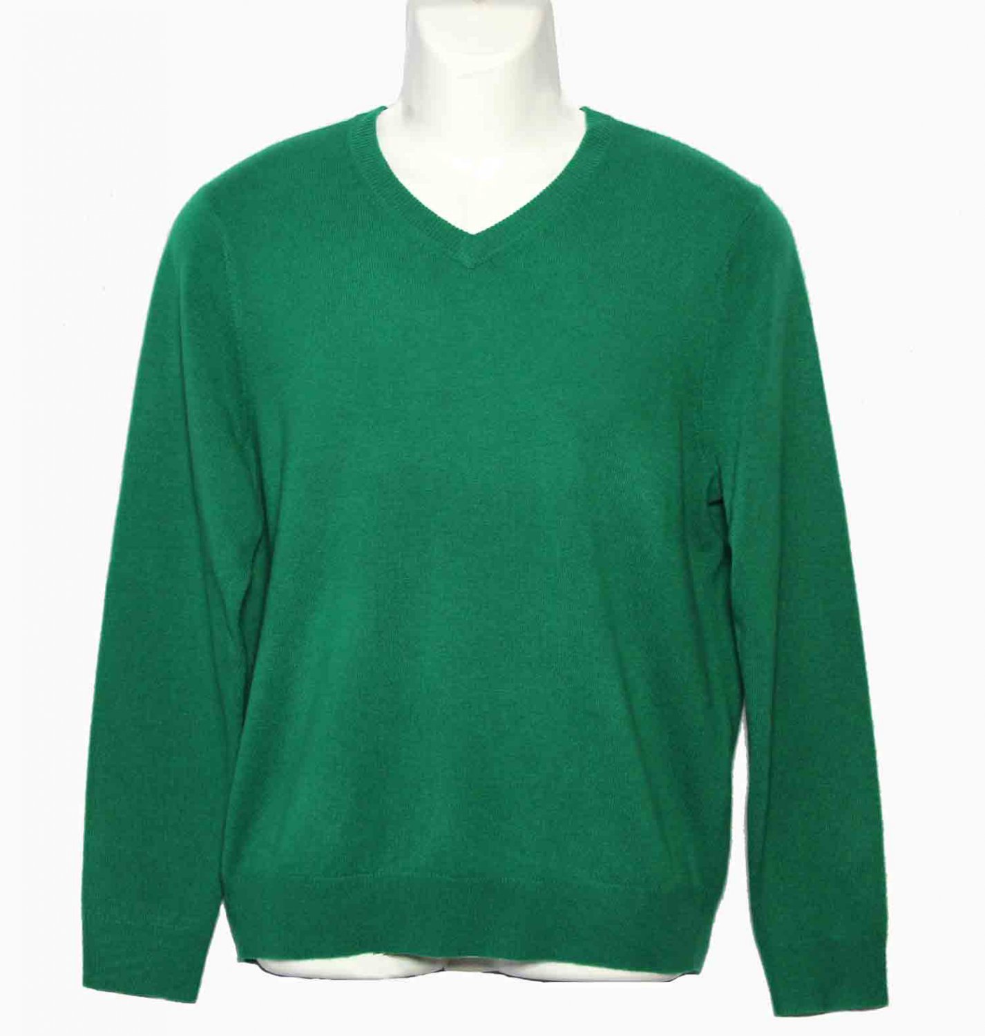 Vineyard Vines Sweater Cashmere Blend Green Holly V-Neck Men's Size Small