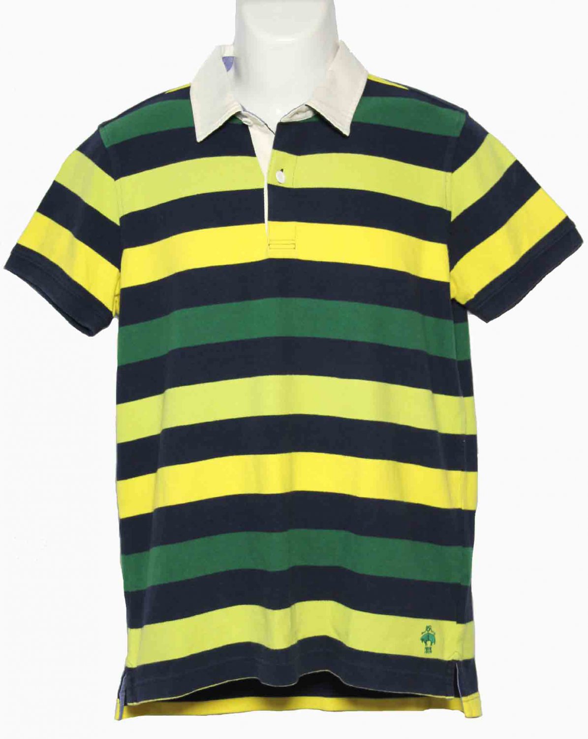 Brooks Brothers Rugby Polo Shirt Striped Men's Size Small