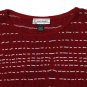 St. John Sport Sleeveless Knit Top Wool & Rayon Vest Red White Women's Size Small