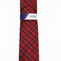 Izod Red Plaid Silk Tie Men's