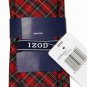 Izod Red Plaid Silk Tie Men's