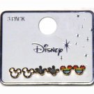 Disney 3 Pack Earrings Mickey Rainbow Ears Gloves Gay Pride LGBT