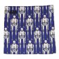 Disney Star Wars Pocket Square Hankerchief Silk Blue Gray Black Men's