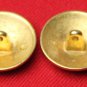 Two Men's Royal London Blazer Buttons Gold Shank