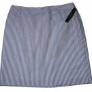 Tahari Seersucker Skirt Gray White Striped Women's Size 14 Tahari Seersucker Skirt Gray White Striped Women's Size 14