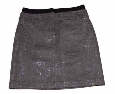 Ann Taylor Loft Skirt Taupe Metallic and Black Size 2