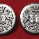 Two Mens Royal Edinburgh Vintage Blazer Buttons Silver Gray Two Mens Royal Edinburgh Vintage Blazer Buttons Silver Gray