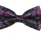Gascoigne Bow Tie Floral Purple Brown Teal One Size Men's