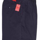 Izod Chino Shorts Navy Blue Pleated Men's Size 42