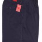 Izod Chino Shorts Navy Blue Pleated Men's Size 42
