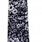 Floral Cotton Tie Navy Blue White Men's Floral Cotton Tie Navy Blue White Men's