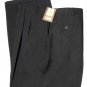 Haggar eCLo Dress Pants No Iron Black Pleated Men's Size 48 X 32