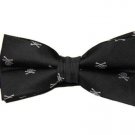 Gascoigne Bow Tie Black White Skull & Cross Bones Men's Gascoigne Bow Tie Black White Skull & Cross Bones Men's